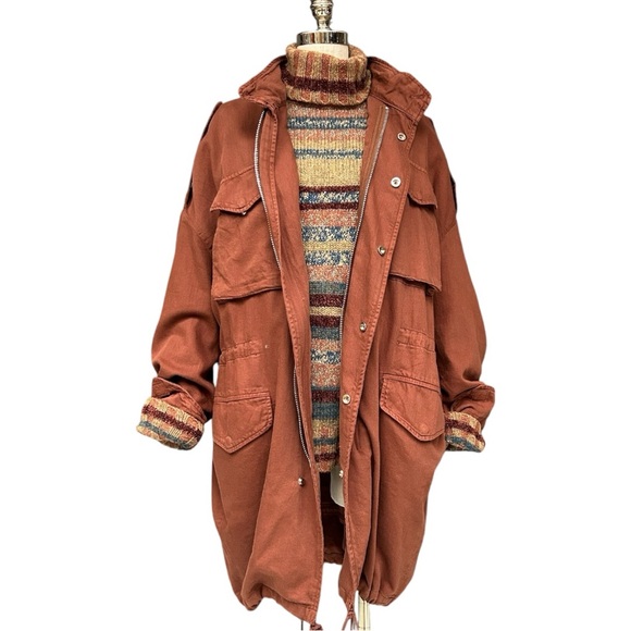 Sandrine Rose Jackets & Blazers - Free People Sandrine Rose Oversized Utility Jacket in Carrub, Size M